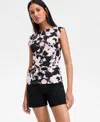 Inc International Concepts Women's Printed Mesh Sleeveless Top, Exclusively At Macy's In Nila Bouquet