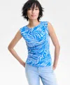 Inc International Concepts Womens Printed Mesh Tank Top Xs P Xl Exclusively At Macys