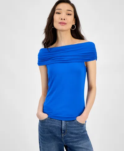Inc International Concepts Women's Printed Off-the-shoulder Top, Exclusively At Macy's