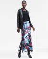 Inc International Concepts Women's Printed Satin Slip Skirt, Macy's Exclusive In Multi