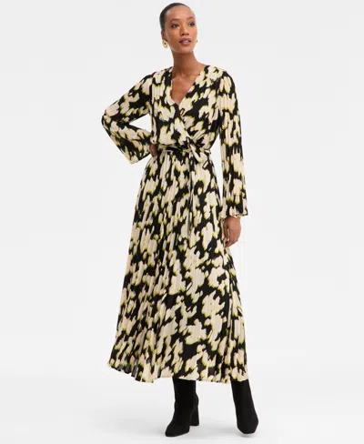 Inc International Concepts Women's Printed Surplice-neck Maxi Dress, Macy's Exclusive In Multi