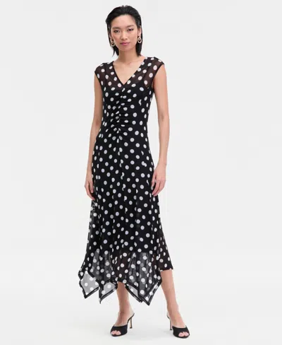 Inc International Concepts Women's Printed V-neck Midi Dress, Macy's Exclusive