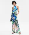 Inc International Concepts Women's Printed Wide-leg Cropped Pants, Exclusively At Macy's