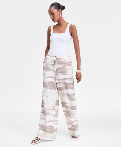Inc International Concepts Women's Printed Wide-leg Pants, Exclusively At Macy's