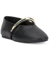 Inc International Concepts Women's Rahmi Mary Jane Flats, Exclusively At Macy's In Black Smooth