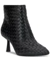 Inc International Concepts Women's Raisie Dress Booties, Exclusively At Macy's In Black Woven
