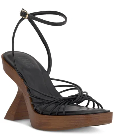 Inc International Concepts Women's Rashel Sculptural Heel Dress Sandals, Exclusively At Macy's In Black