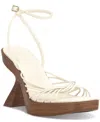 Inc International Concepts Women's Rashel Sculptural Heel Dress Sandals, Exclusively At Macy's In White
