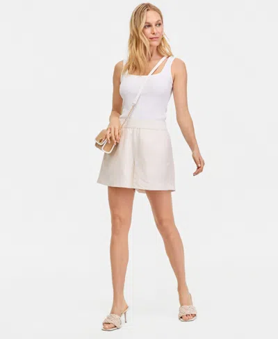 Inc International Concepts Women's Relaxed Pull-on Shorts, Macy's Exclusive In White