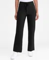 Inc International Concepts Women's Rhinestone Drawstring-waist Knit Pants, Macy's Exclusive In Black