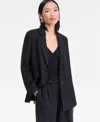 Inc International Concepts Women's Rhinestone Studded Blazer, Macy's Exclusive In Black