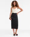Inc International Concepts Women's Rhinestone Sweater Skirt, Macy's Exclusive In Black