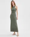 Inc International Concepts Women's Ribbed Sweater Skirt, Exclusively At Macy's In Olivine W Dtm