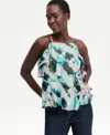 Inc International Concepts Women's Ruffle-trim Apron-neck Tank, Macy's Exclusive In Multi