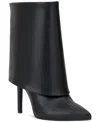 Inc International Concepts Women's Sabeel Cuff Booties, Created For Macy's In Black Smooth