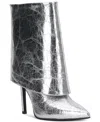 Inc International Concepts Women's Sabeel Cuff Booties, Created For Macy's In Silver Crinkle