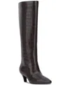 Inc International Concepts Women's Sameya Mid-heel Knee High Boots, Created For Macy's In Brown Croc
