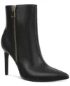 Inc International Concepts Women's Sarishaa Zip Booties, Created For Macy's In Black Smooth
