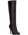 Inc International Concepts Women's Savonia Woven Knee High Boots, Created For Macy's In Brown Woven