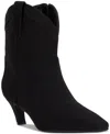 Inc International Concepts Women's Secia Western Booties, Created For Macy's In Black Micro