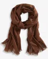 Inc International Concepts Women's Shimmer Wrap Scarf, Created For Macy's In Brown
