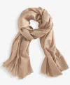 Inc International Concepts Women's Shimmer Wrap Scarf, Created For Macy's In Brown