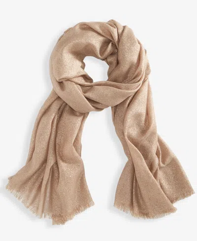 Inc International Concepts Women's Shimmer Wrap Scarf, Created For Macy's In Brown