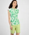 Inc International Concepts Women's Side-cinched Cotton Tank Top, Exclusively At Macy's