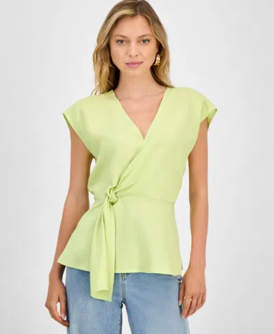 Inc International Concepts Women's Side-knot Surplice Top, Exclusively At Macy's
