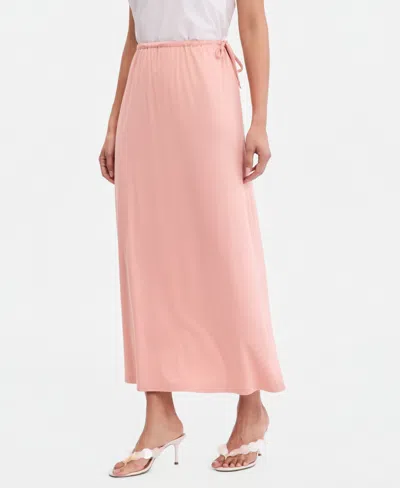 Inc International Concepts Women's Side-tie Knit Midi Skirt, Macy's Exclusive In Pink