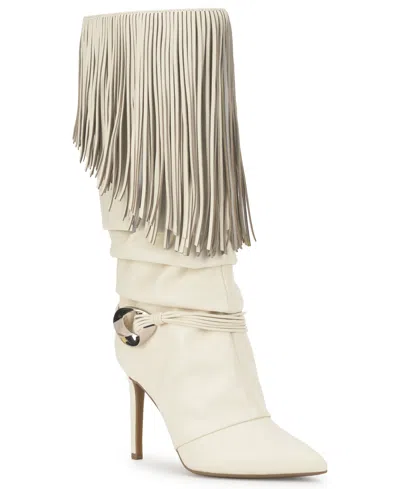 Inc International Concepts Women's Sidrah Fringe Dress Boots, Macy's Exclusive In White