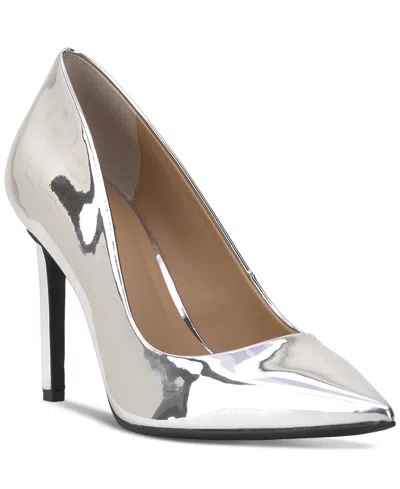 Inc International Concepts Women's Slania Pointed-toe Dress Pumps, Created For Macy's In Silver Tpu