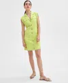 Inc International Concepts Women's Sleeveless Blazer Dress, Exclusively At Macy's In Lime Sash