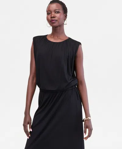 Inc International Concepts Women's Sleeveless Blouson Top, Macy's Exclusive In Black