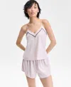 Inc International Concepts Women's Stretch Satin Pajama Set, Exclusively At Macy's