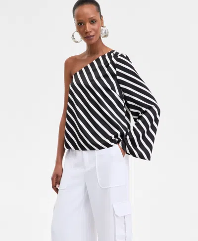 Inc International Concepts Women's Printed Mesh Sleeveless Top, Exclusively At Macy's In Calee Blk
