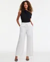 Inc International Concepts Women's Striped Drawstring Twill Pants, Macy's Exclusive In White