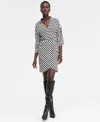 Inc International Concepts Women's Striped Faux-wrap Dress, Macy's Exclusive In Multi