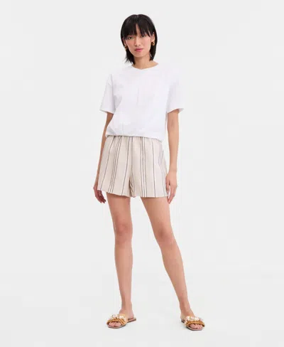 Inc International Concepts Women's Striped Shorts, Macy's Exclusive In Multi