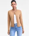 Inc International Concepts Women's Structured Cardigan Jacket, Macy's Exclusive In Brown