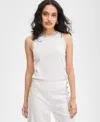 Inc International Concepts Women's Studded Tank Sweater, Exclusively At Macy's In Vintage Cr
