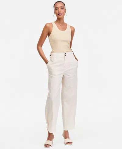 Inc International Concepts Women's Studded Tapered Pants, Macy's Exclusive In Brown