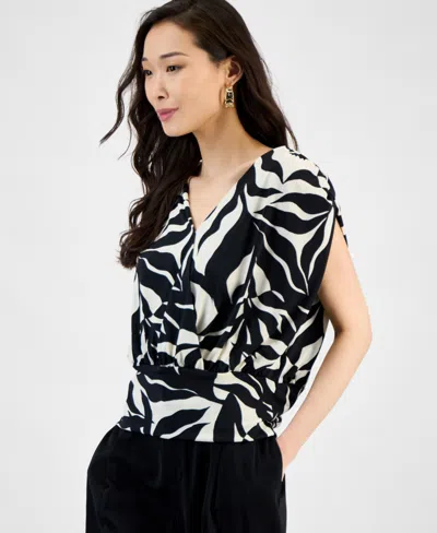 Inc International Concepts Women's Surplice V-neck Top, Exclusively At Macy's
