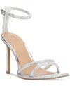 Inc International Concepts Women's Tahara Evening Sandals, Exclusively At Macy's In Silver Bling