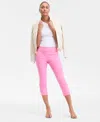 Inc International Concepts Women's Tummy-control Pull-on Capri Pants, Created For Macy's