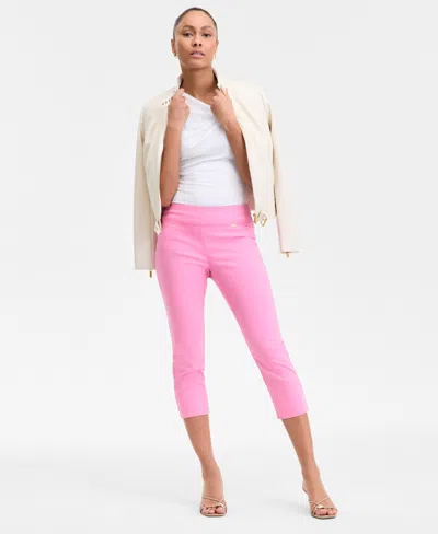 Inc International Concepts Women's Tummy-control Pull-on Capri Pants, Created For Macy's In Multi