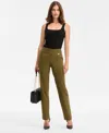 Inc International Concepts Women's Tummy-control Pull-on Straight-leg Pants, Created For Macy's In Green