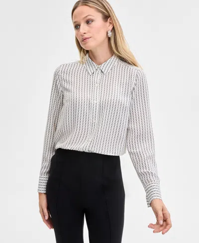 Inc International Concepts Women's Two-pocket Shirt, Exclusively At Macy's In Willow Cha