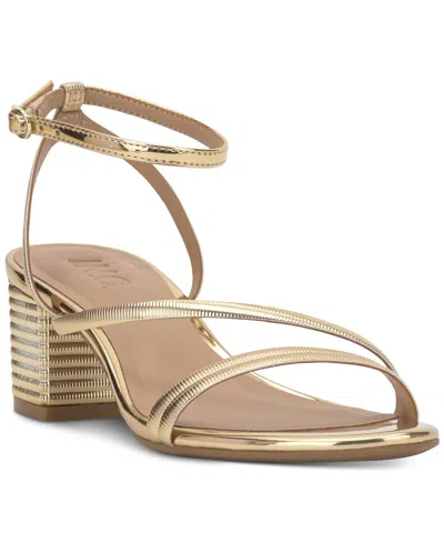 Inc International Concepts Women's Unice Dress Sandals, Exclusively At Macy's In Gold