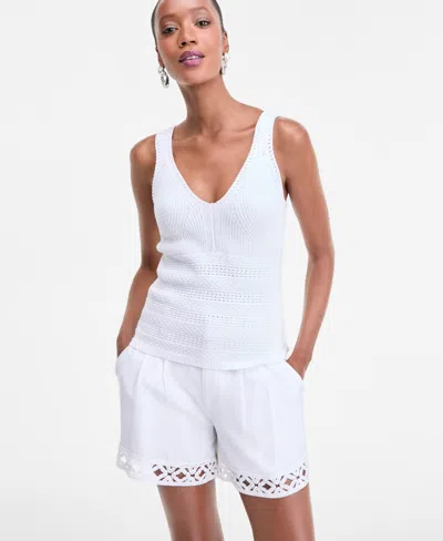 Inc International Concepts Women's V-neck Knit Tank Top, Exclusively At Macy's